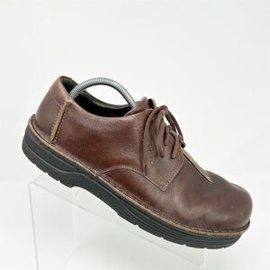 Naot Men's Chocolate Brown Leather Lace-Up Oxfords Size 44 (US 11-1.5) Casual
